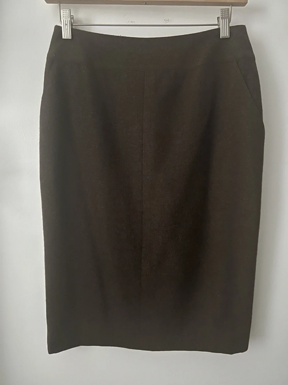 Chanel Brown Cashmere Skirt Autumn ‘99 Size 40